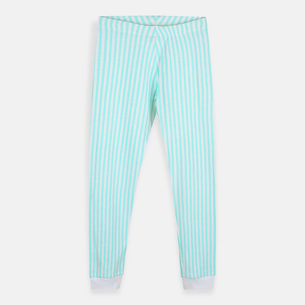 HM Turquoise & White Stripe Legging 4235