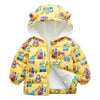 LD All Over Crane Full Sleeves Mustard Puffer Jacket 8342