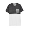 ZR Man Jacquard Texture Grey T Shirt