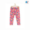 51015 Colorful Hearts Printed Dark Pink Legging 4390
