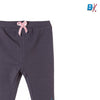 51015 Bottom Leaves Print Grey Legging 4396