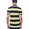 GAP Yellow And Navy Blue Stripe Pique Polo Shirt (Label Removed)