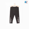 51015 Bottom Glitter Crown & Stars Dark Grey Legging 4401