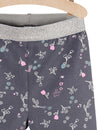 51015 Silver Shining Belt Floral Grey Legging 4416