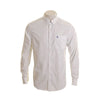 OP Men's Refined Palm Tree Polka Dot Long Sleeved White Shirt