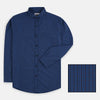 ZR Mini Lines Check Blue Casual Shirt 4685
