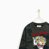 ZR Boys Wild Beast Camouflage Sweatshirt 463