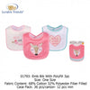LVABLE Friends Flower Fox 3 Piece Bibs Set 7927