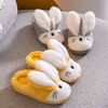 Rabbit Ears Fluffy Warm Yellow Slippers 8157