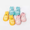 Yellow Cute ZZZ Socks Booties 4537