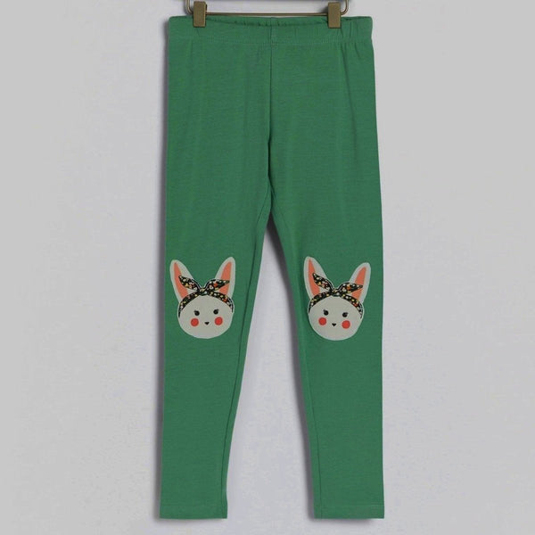 B.X Knee Printed Bunny Dark Mist Legging 7399