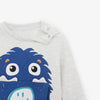 ZR Grey Monster Kangaroo Pocket Sweatshirt 855