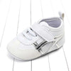 Valen Silver Side Design Girls White Shoes 2114