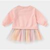 Anc Lal Multi Unicorn Light Pink Frock 3243