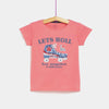 TX Lets Roll Sequence Pink Tshirt 1759