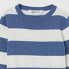 H Blue And White Stripes Sweater 7842