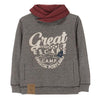 L&S Highneck Texture Grey Great Escape Sweatshirt
