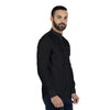 SPL Basics Mandarin Collar Linen Casual Shirt  Black 425