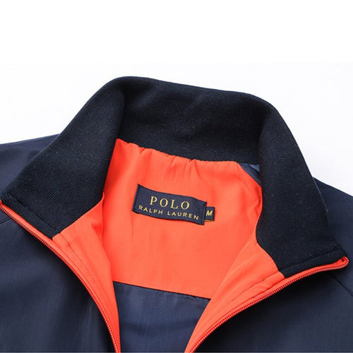 Big Pony Polo Sport Wind Breaker Navy Blue with Orange #2011