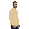 SPL Basics Mandarin Collar Linen Casual Shirt  Snug Yellow 424