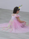 FC Style Shoulder Multi Frill Sequin Pink Fairy Frock 9244