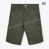 B.X Six Pockets Khaki Cargo Cotton Short 9569