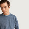 Flecked Textured Blue Sweatshirt 615