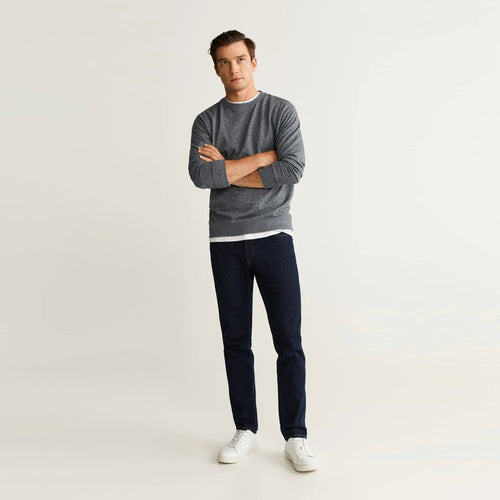 Flecked Textured Grey Sweatshirt 616