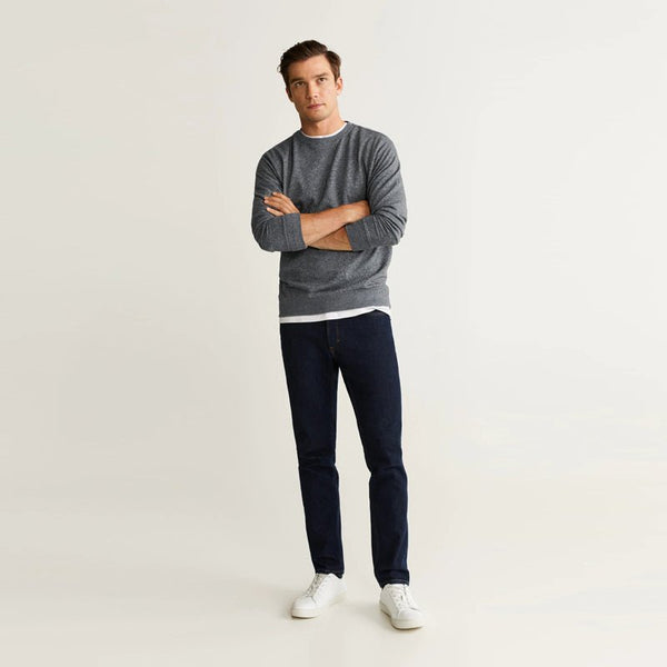 Flecked Textured Grey Sweatshirt 616