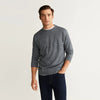 Flecked Textured Grey Sweatshirt 616