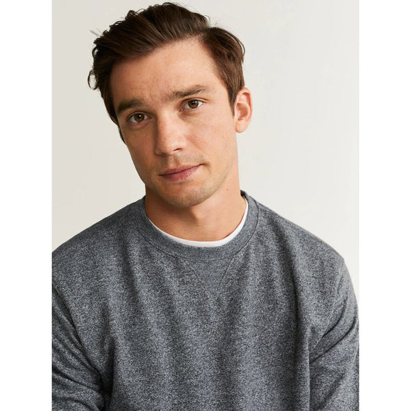 Flecked Textured Grey Sweatshirt 616