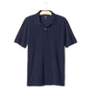 GAP Solid Navy Blue Pique Polo Shirt (Label Removed)