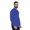 SPL Basics Mandarin Collar Linen Casual Shirt Royal Blue 423