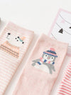 Caramella Rabbit Pink 4 Socks Box 3235