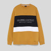 Lft Mustard Color Block Columbia Print Sweatshirt 3025