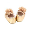 Valen Flower Bow Golden Pumps 2131