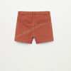 MNG Back & Front Pockets Rust Terry Shorts 8827