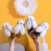 Rabbit Ears Fluffy Warm Yellow Slippers 8157