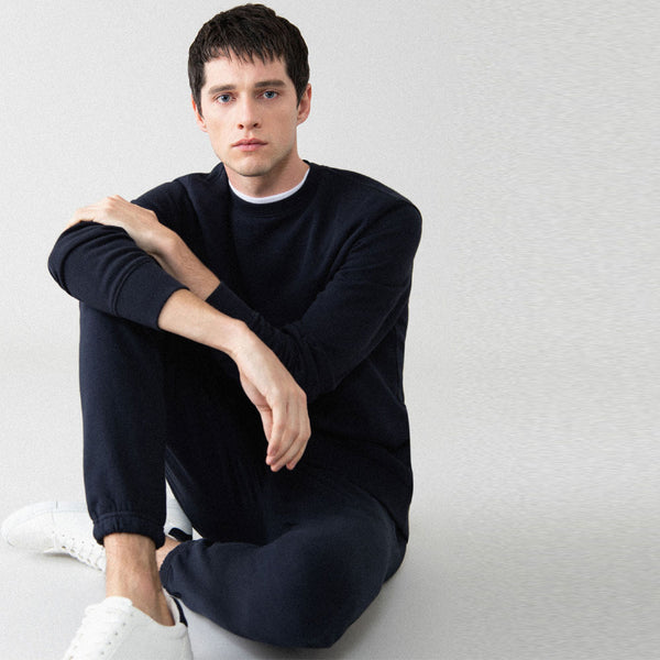 LFT Plain Fleece Navy Blue Trouser 3403