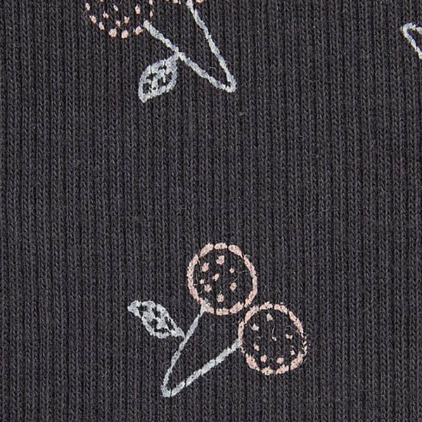 ZR Charcoal Cherry Front Button Legging 799