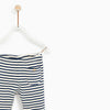 ZR Front Pocket Blue And White Stripes Legging 2919