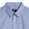 H&M Easy Iron Light Blue Texture Casual Shirt