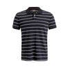 GAP Stripe Pique Polo Shirt Black (Label Removed)