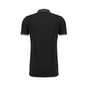 TS Mens Black Short Sleeve Zip Placket Polo