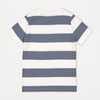 OK Slub Cadet Blue & White Stripe Pocket Tshirt 4213