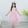 FC Style Shoulder Multi Frill Sequin Pink Fairy Frock 9244