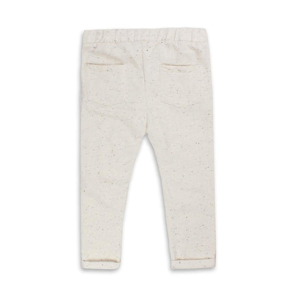 BC Curve Pocket Black Cord Texture Off White Trouser 8621