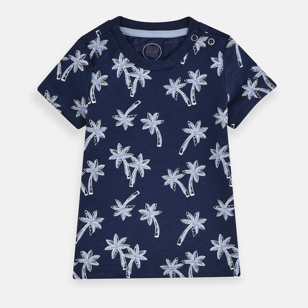 Bab Clb Palm Trees Slob Navy Blue Tshirt 3752
