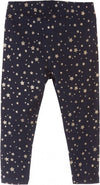 51015 Glitter Golden Star Navy Blue Legging 4300