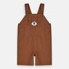 CRT Bear Embroidered Pocket Camel Short Dungaree 4038